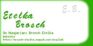 etelka brosch business card